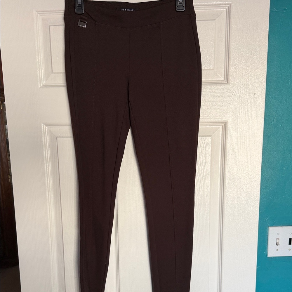 Zac & Rachel Chocolate Brown Skinny Ponte Pants